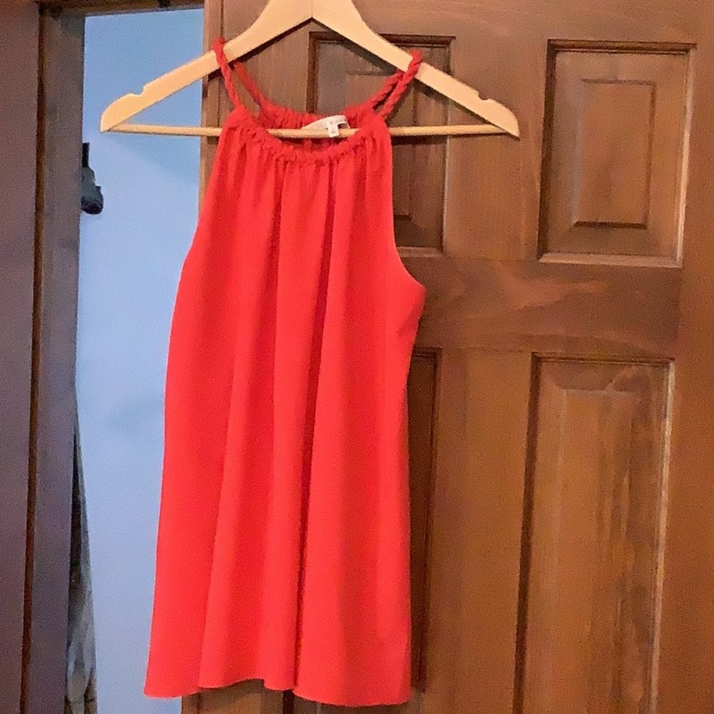 Red tank dressy top size small